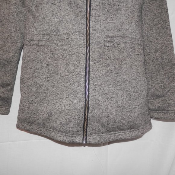 Reversible Dressbarn XL Parka Jacket Black Gray - Picture 5 of 10